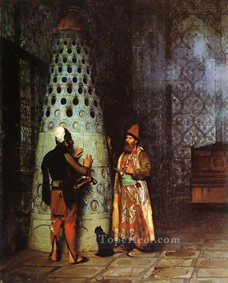 Waiting for an Audience Greek Arabian Orientalism Jean Leon Gerome Oil Paintings